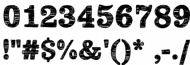 Plateaux Font OTHER CHARS