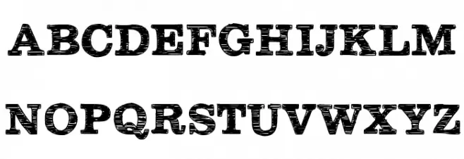 Plateaux Schriftart Groß