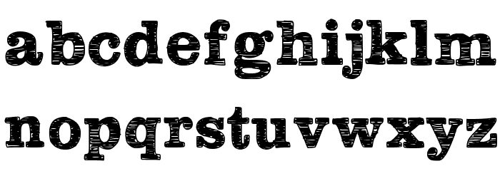 Plateaux Font LOWERCASE