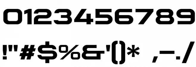 Plateia Bold Font OTHER CHARS