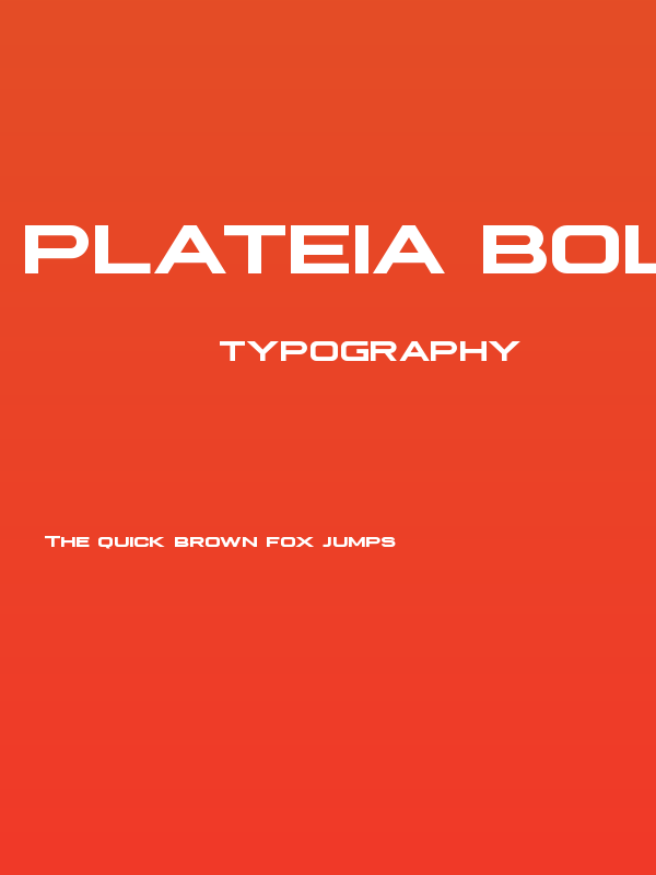 Plateia Bold Poster