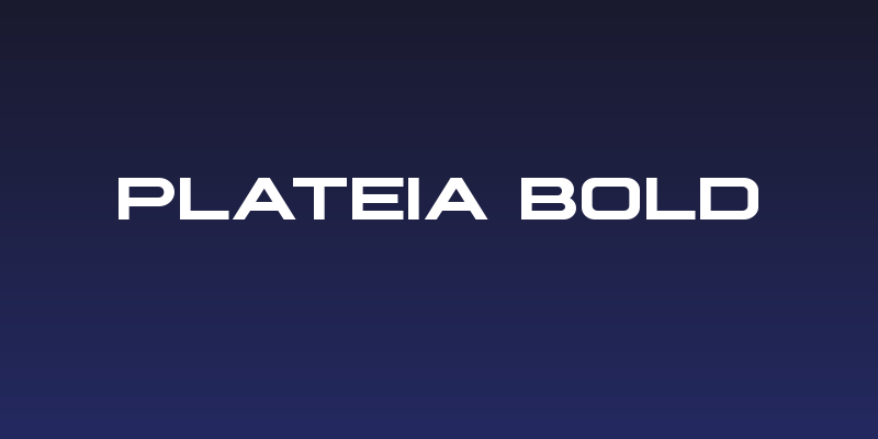 Plateia Bold Social Header
