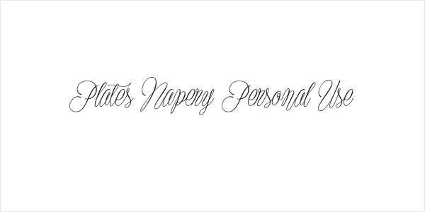 Plates Napery Personal Use Logo