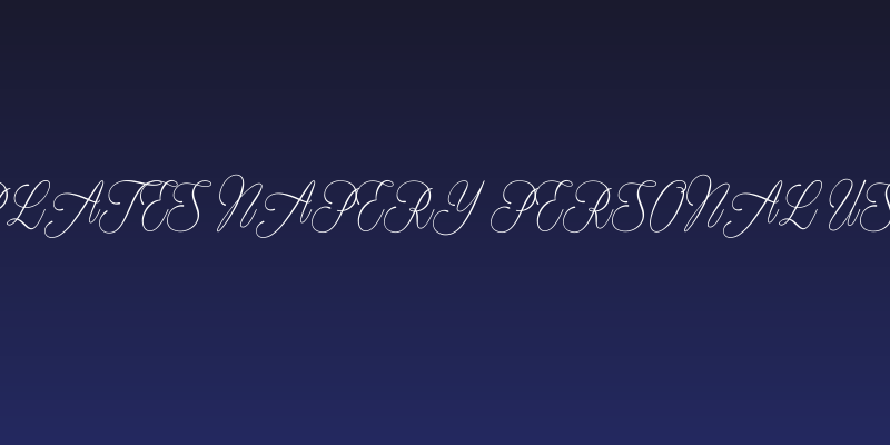 Plates Napery Personal Use Social Header