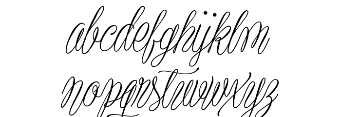 Plates Napery Personal Use Font LOWERCASE