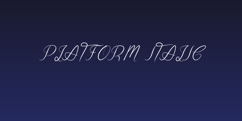 Platform Italic Social Header