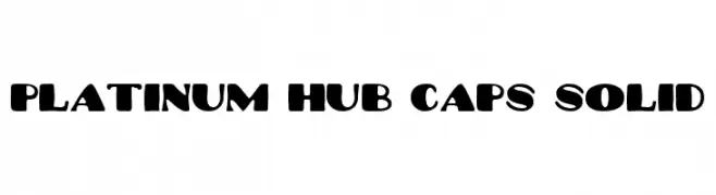 Platinum Hub Caps Solid  Descarca Fonturi Gratis