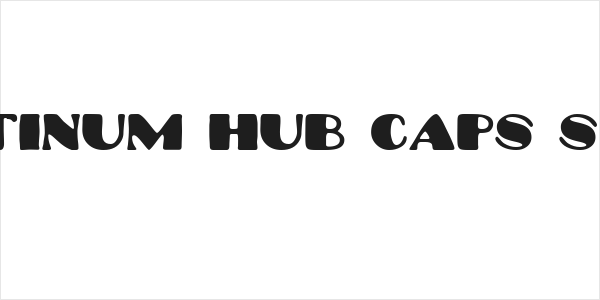Platinum Hub Caps Solid Logo