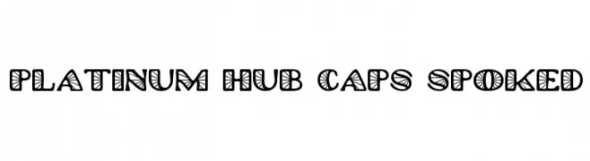 Platinum Hub Caps Spoked  Fuentes Gratis Descargar