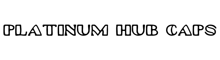 Platinum Hub Caps  Frei Schriftart Herunterladen
