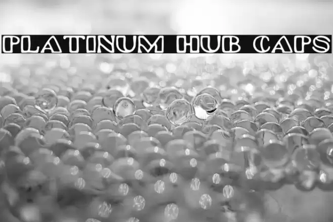Platinum Hub Caps Font examples