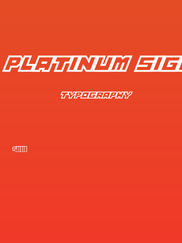 Platinum Sign Over Poster