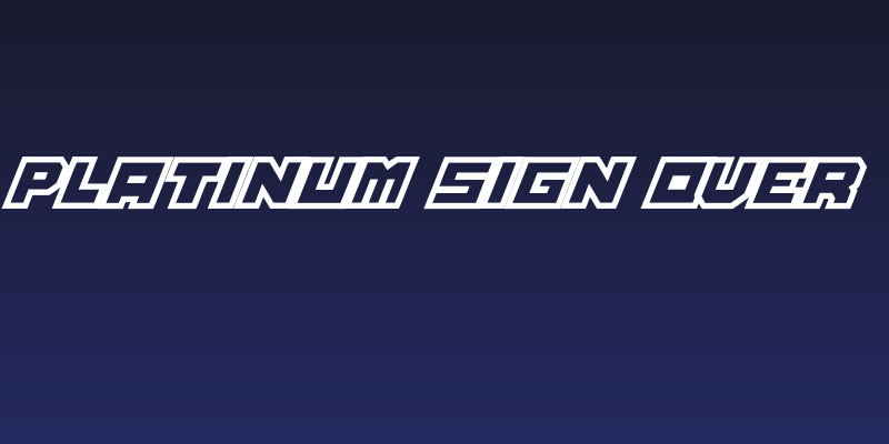 Platinum Sign Over Social Header