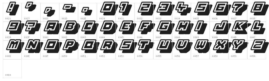 Platinum Sign Character Map