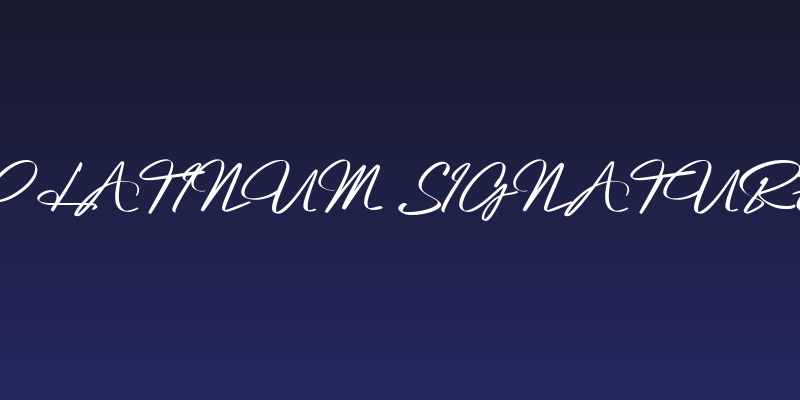 Platinum Signature Social Header