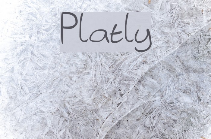 Platly Font examples