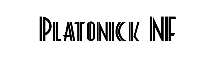 Platonick NF  font caratteri gratis