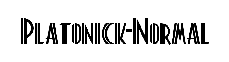 Platonick-Normal  Скачать бесплатные шрифты