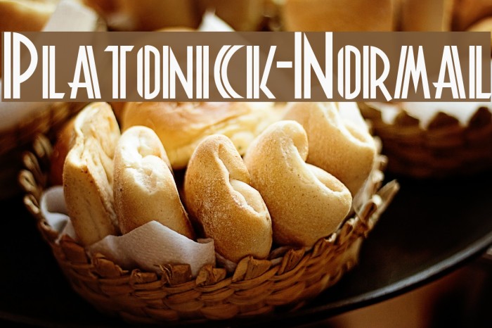 Platonick-Normal Font examples