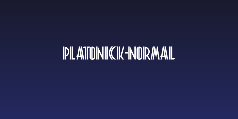Platonick-Normal Social Header