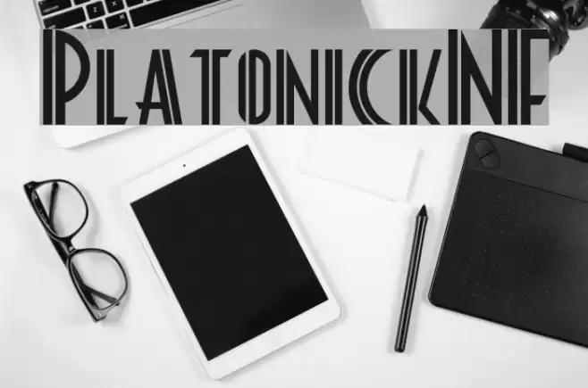 PlatonickNF Font examples
