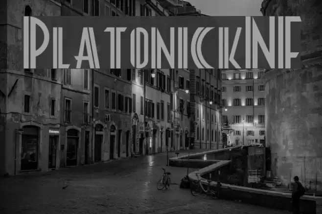 PlatonickNF Font examples