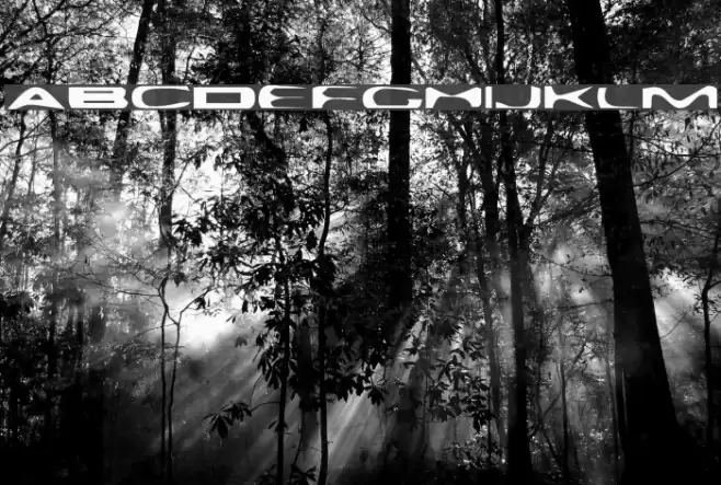 Plattmask Normal Font examples