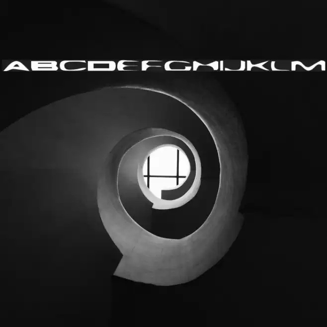 Plattmask Normal Font examples