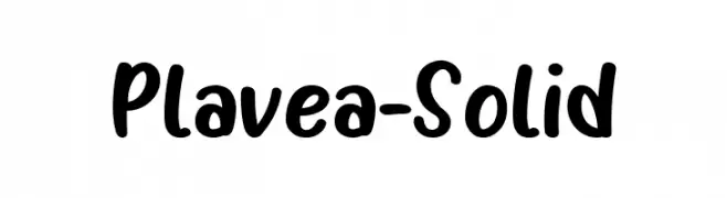 Plavea - Solid  नि: शुल्क फ़ॉन्ट्स डाउनलोड