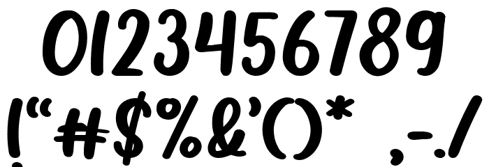 Plavea - Solid Font OTHER CHARS