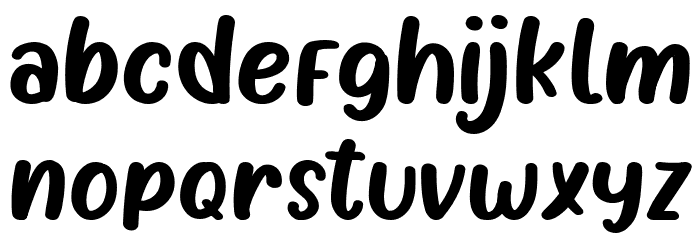 Plavea - Solid Font LOWERCASE