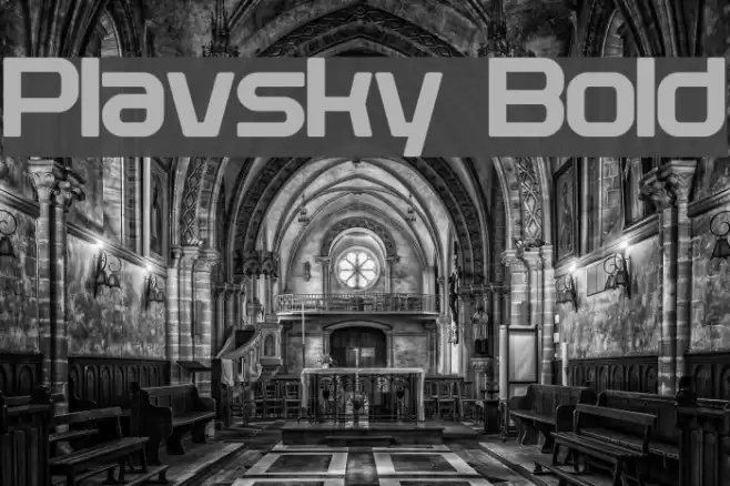 Plavsky Bold Font examples