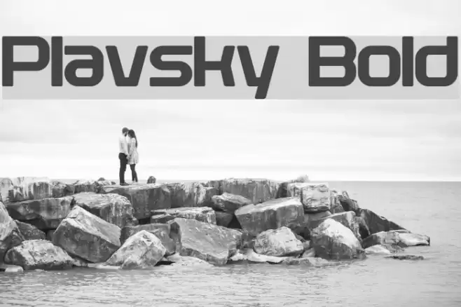Plavsky Bold Font examples