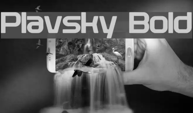 Plavsky Bold Font examples