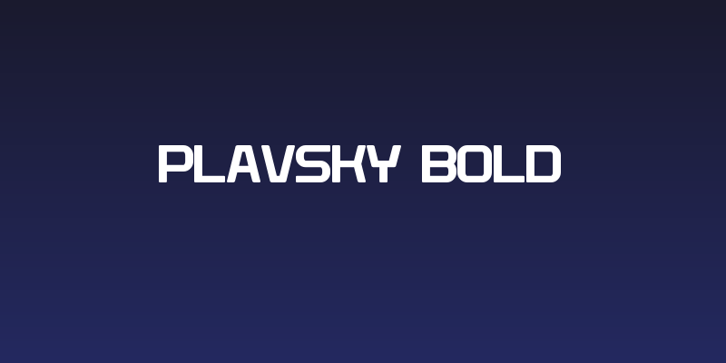 Plavsky Bold Social Header