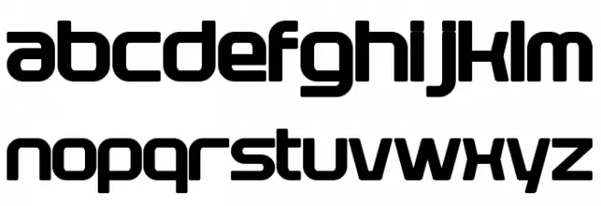 Plavsky Bold Font LOWERCASE