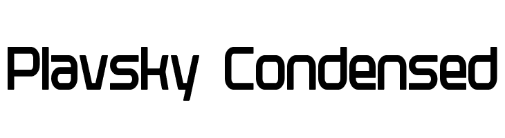 Plavsky Condensed Font