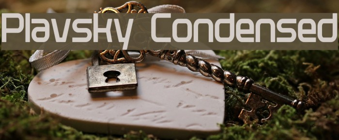 Plavsky Condensed Font examples