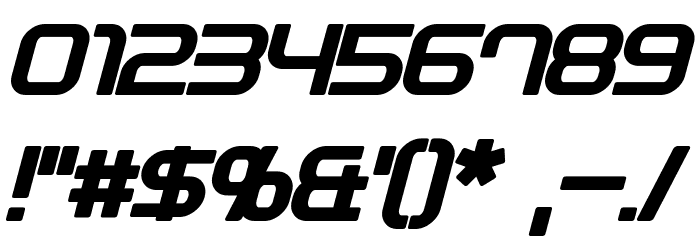 Plavsky Italic Font OTHER CHARS