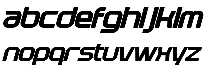 Plavsky Italic Font LOWERCASE