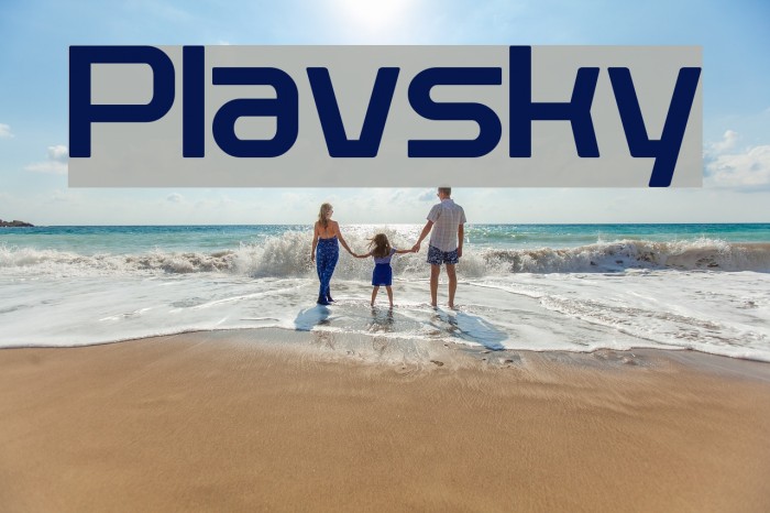 Plavsky Font examples