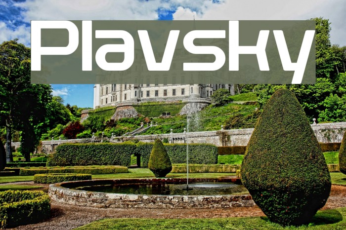 Plavsky Font examples