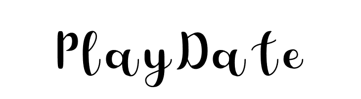 Play Date  免费字体下载