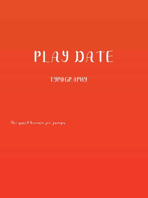 Play Date Poster