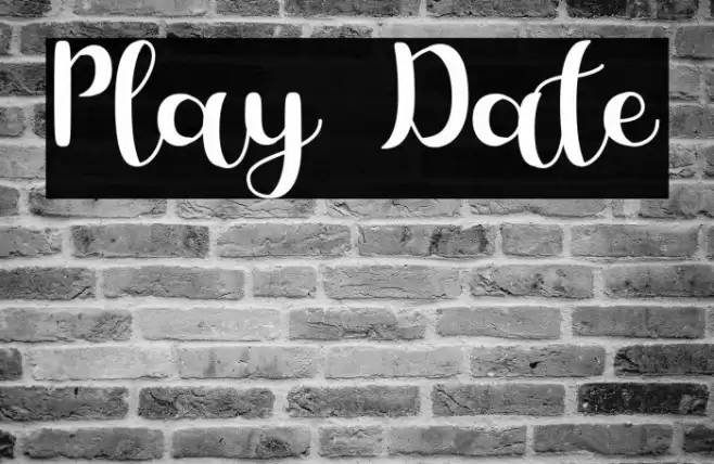 Play Date Font examples