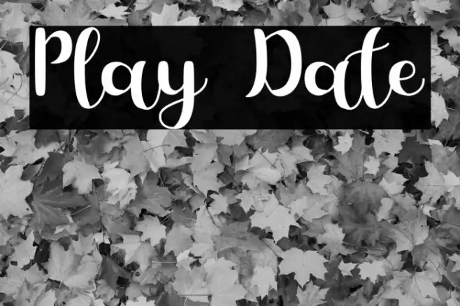 Play Date Font examples