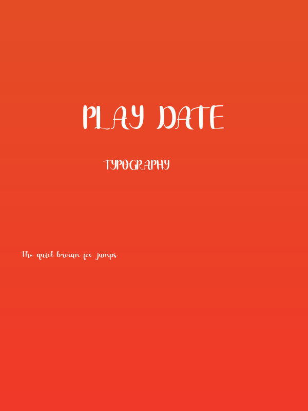 Play Date Poster
