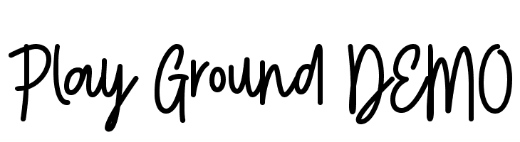 Play Ground DEMO  Frei Schriftart Herunterladen