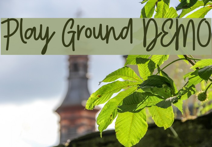 Play Ground DEMO Font examples