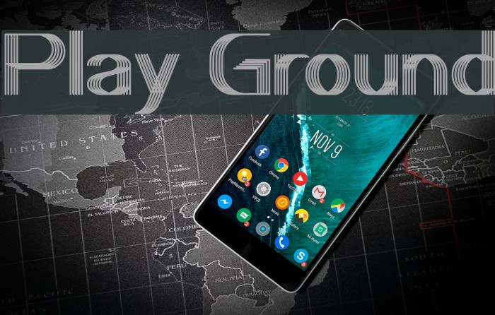 Play Ground Font examples